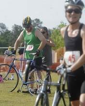 Bikers after participating in the Zoom through Brunswick Forest Event