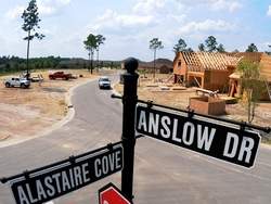 Streets signs of Alastaire Cove and Andslow Dr