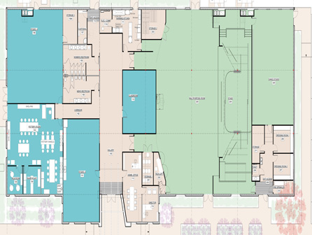 Leland Cultural Arts floor plan