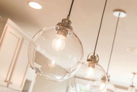 GLASS KITCHEN ISLAND PENDANTS