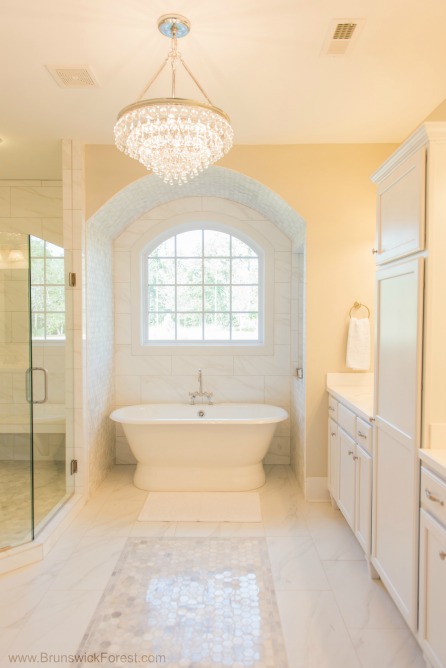 MASTER BATHROOM CHANDELIERS