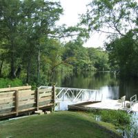 Ramp leading to the dock