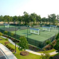 Aerial of Tennis Courts