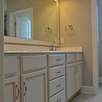 The master bath of the Summerwind Villas at Brunswick Forest