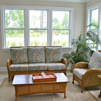 The living area of the Summerwind Villas at Brunswick Forest