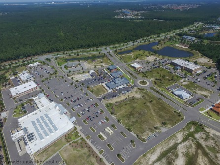 Aerial view of the Villages at Brunswick Forest