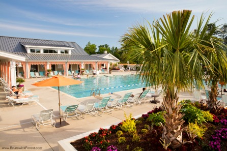 Swimming pool at the Brunswick Forest Fitness and Wellness center