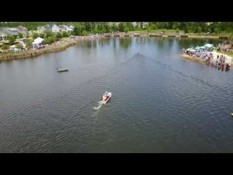 Watch the race across Hammock Lake