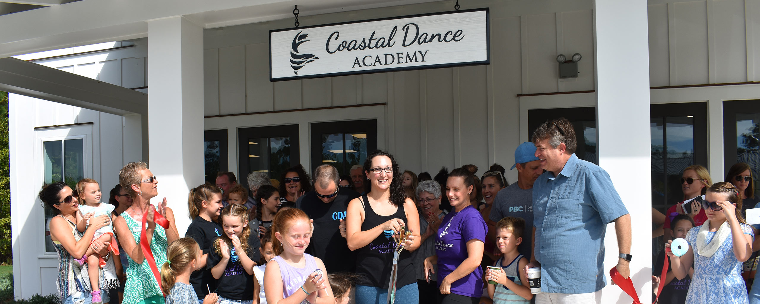 Group in front of Coastal Dance Academy