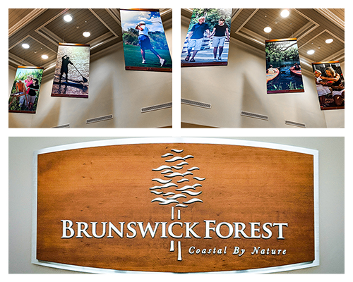 Photo collage - Brunswick Forest Welcome Center