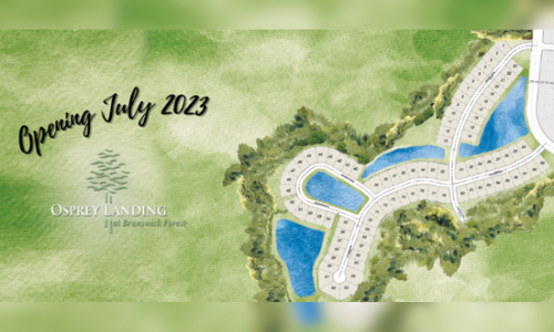 sitemap for Osprey Landing, opening July 2023